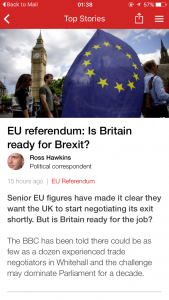 We aren't ready for Brexit what a surprise
